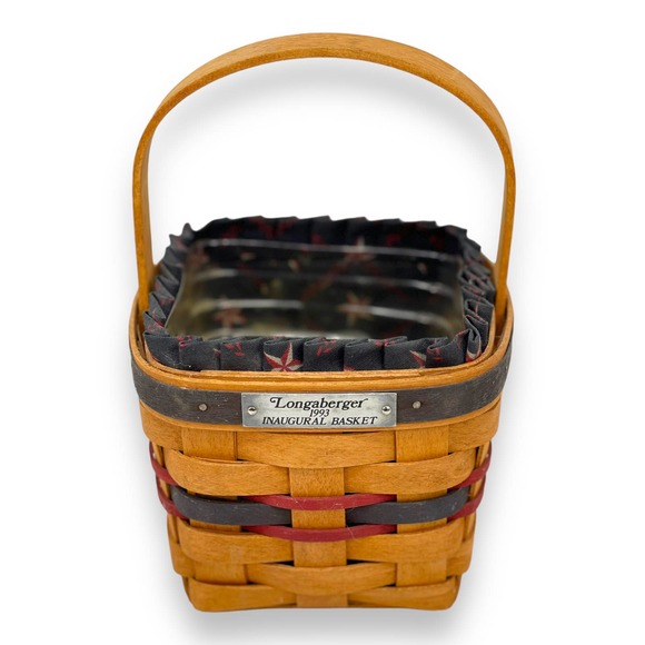 Longaberger Accents Longaberger 993 Inaugural Basket With Cloth And